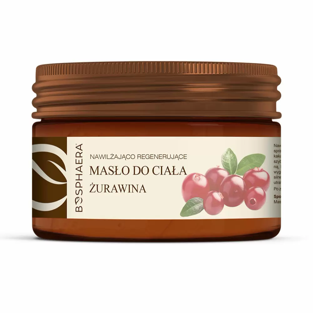 Nawilżająco - regenerujące masło do ciała Żurawina | Bosphaera