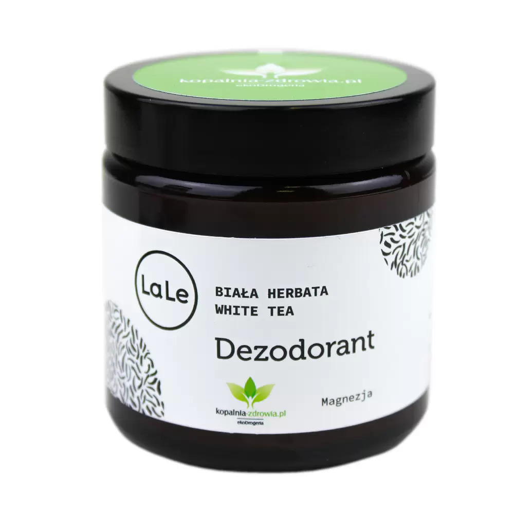 Dezodorant w kremie z węglanem magnezu BIAŁA HERBATA (szkło) | La-Le