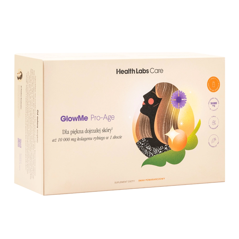 Kolagenowe shoty dla skóry dojrzałej GlowMe Pro-Age | Health Labs Care