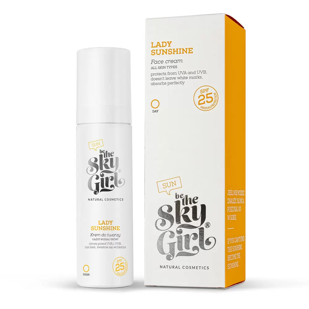 Krem do twarzy SPF 25 LADY SUNSHINE | Be The Sky Girl