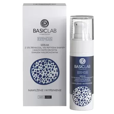 Serum z trehalozą 15% i 10% peptydem - Nawilżenie i Wypełnienie | BasicLab