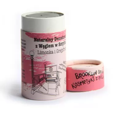 Naturalny dezodorant w sztyfcie z węglem - Limonka i Grejpfrut | Brooklyn Groove