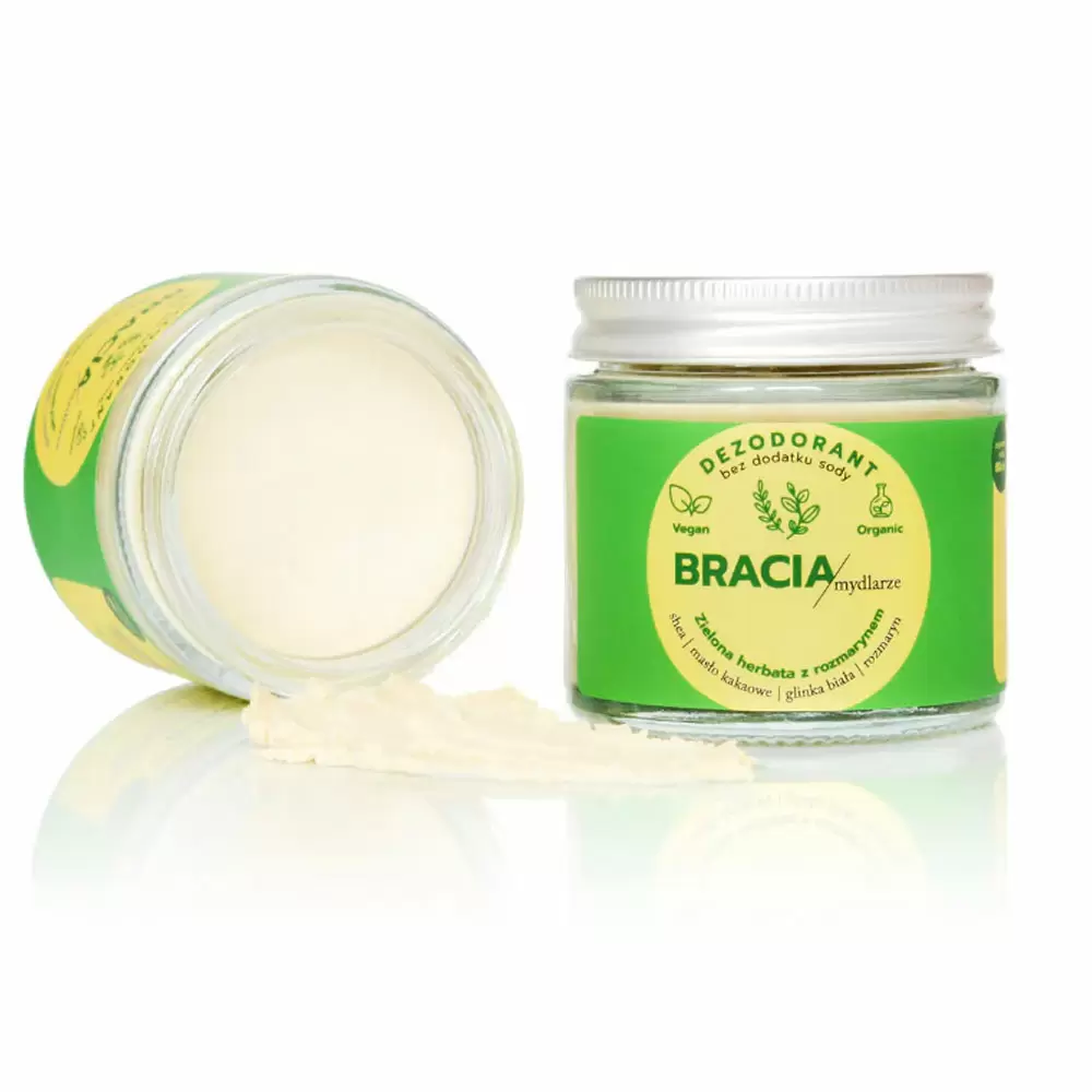 Dezodorant w kremie Zielona herbata z rozmarynem | Bracia Mydlarze