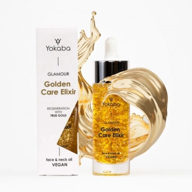 Eliksir odżywczy z 24k złotem do twarzy i szyi Golden Care Elixir | Yokaba