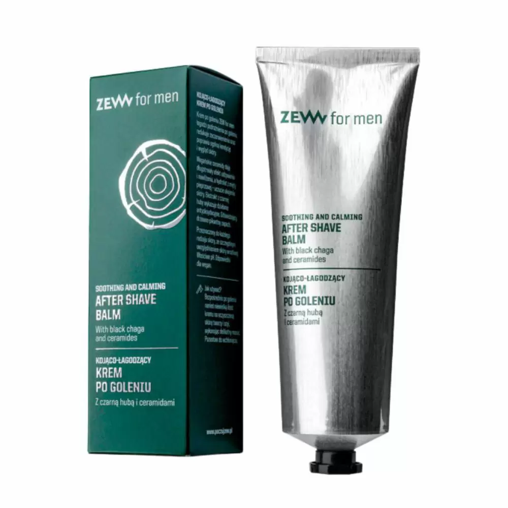 Kojąco - łagodzący krem po goleniu z czarną hubą i ceramidami | ZEW for men