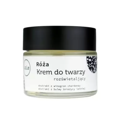 Krem do twarzy rozświetlający - różany | La-Le