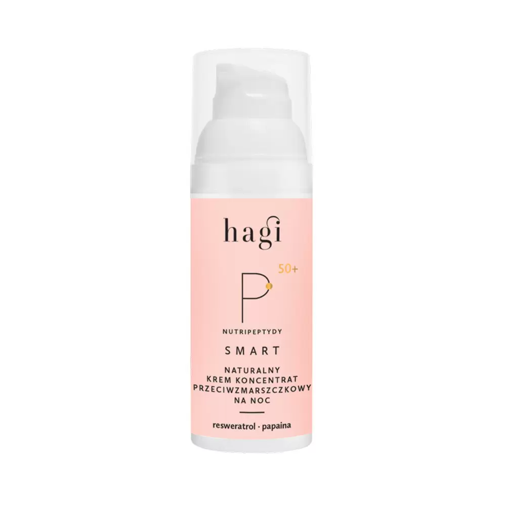 Krem przeciwzmarszczkowy na noc z nutripeptydami SMART P | Hagi Cosmetics