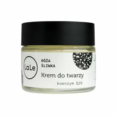 Krem śliwkowo - różany do twarzy z koenzymem Q10 | La-Le