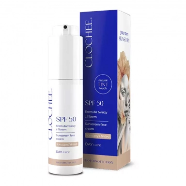 Krem tonujący z filtrem SPF50 | Clochee