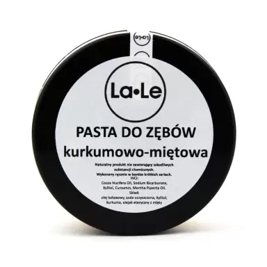 Pasta do zębów kurkumowo - miętowa | La-Le
