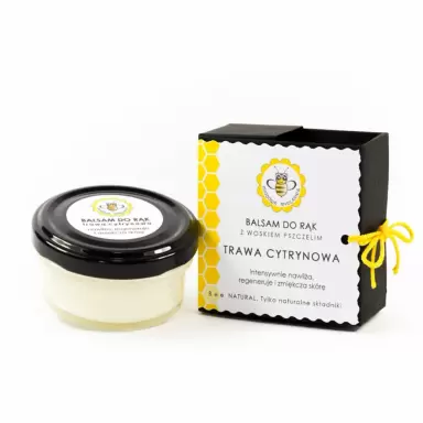Balsam do dłoni i paznokci Trawa Cytrynowa | Miodowa Mydlarnia