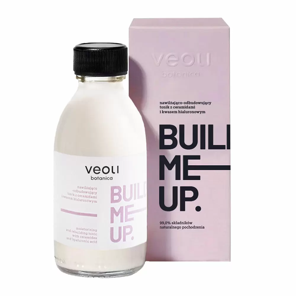 Nawilżająco-odbudowujący tonik z ceramidami BUILD ME UP | Veoli Botanica