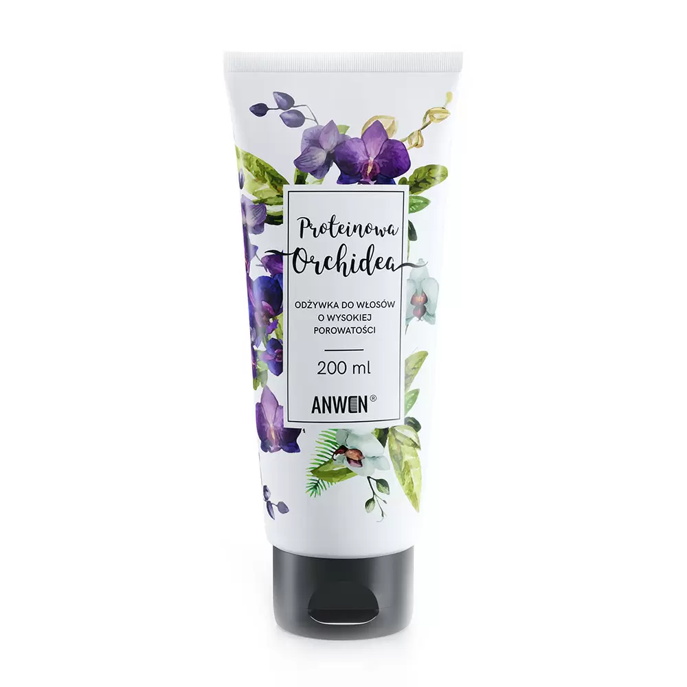 Odżywka do włosów o wysokiej porowatości Proteinowa Orchidea | Anwen