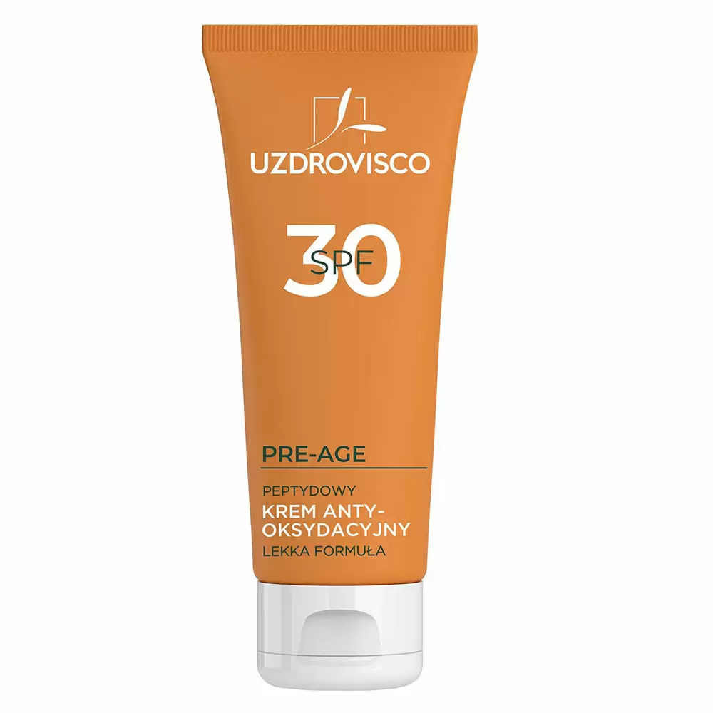 Peptydowy krem antyoksydacyjny przeciw zmarszczkom SPF 30 | Uzdrovisco