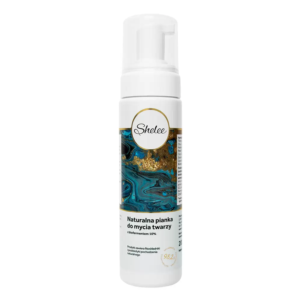 Pianka naturalna do mycia twarzy z biofermentem 10% | Shelee