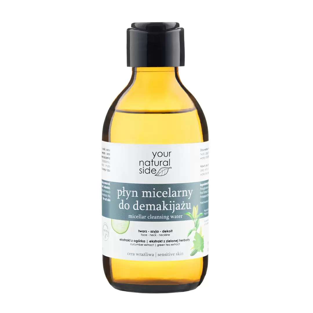 Płyn micelarny do demakijażu z ekstraktem z ogórka i zielonej herbaty | Your Natural Side