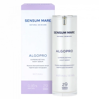 Serum regenerująco - korygujące z retinalem 0,16% i kompleksem fosfo-ceramidowym ALGOPRO | Sensum Mare