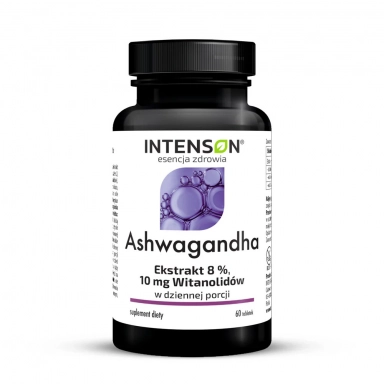 Suplement diety - Ashwagandha 10 mg witanolidów | Intenson