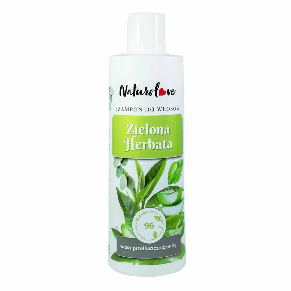 Szampon do włosów przetłuszczających się - Zielona Herbata | Naturolove