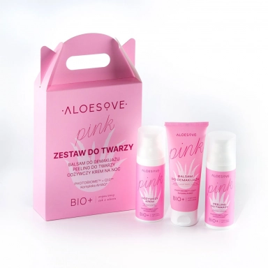 Zestaw do pielęgnacji twarzy Pink | Aloesove